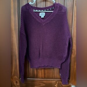 Forenza Women's Deep Purple V-Neck Sweater
